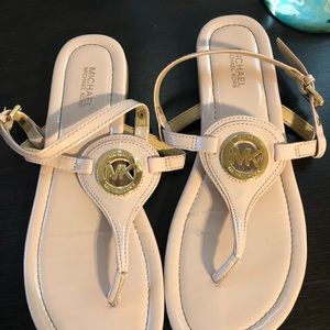 NWOT Michael Kors Sandal - Size 7.5 M Light Pink Patent